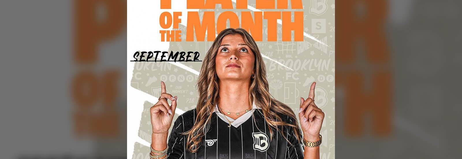Brooklyn Football Club Forward Jessica Garziano Named USL Super League Player of the Month for September