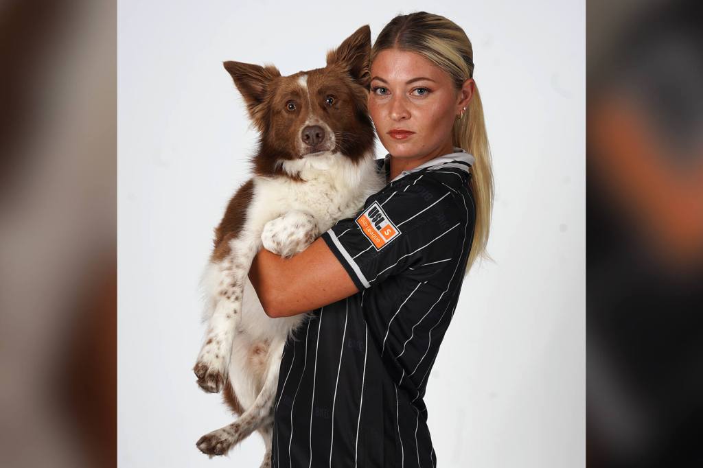 Mackenzie George’s Australian Shepherd-Border Collie mix Rocky has become part of the squad