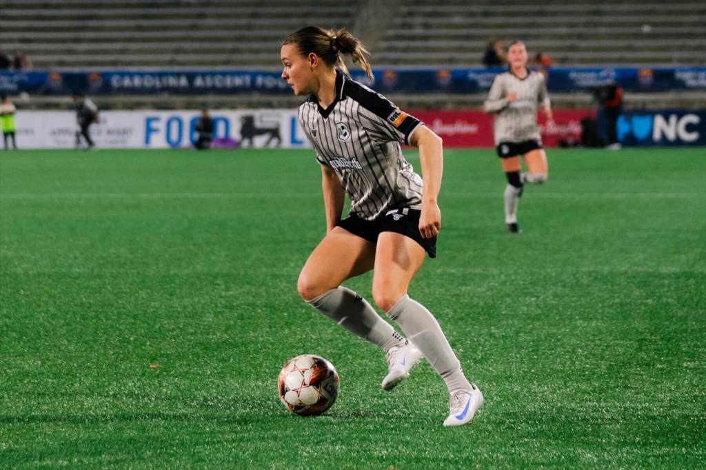 Brooklyn FC's Emily Yaple plays against Carolina Ascent on April 12, 2025