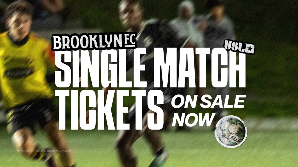 BrooklynFC 2026 Season Single Match Tickets information