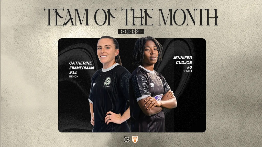 Jennifer Cudjoe, Catherine Zimmerman Named to Gainbridge Super League December Team of the Month Bench
